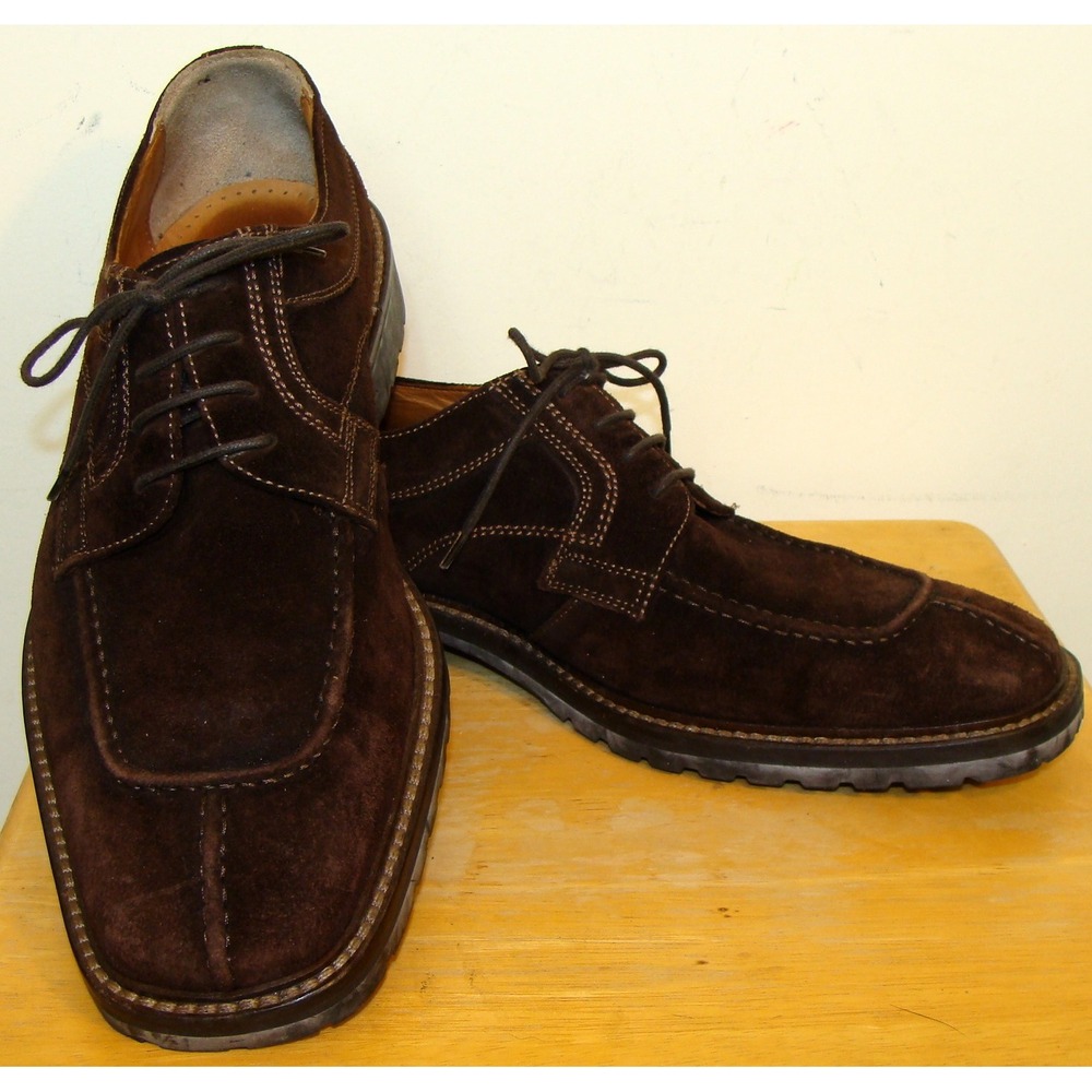SAG VERA GOMMA ALEX M. BROWN SUEDE LACE UP OXFORD SHOES SIZE 10D   DB1 - Picture 6 of 10